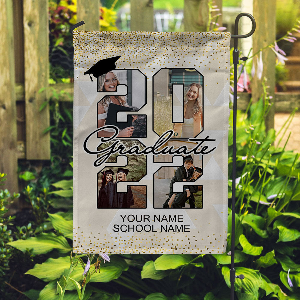 Graduate 2022 Photos Graduation Garden Flag, Graduation Gift