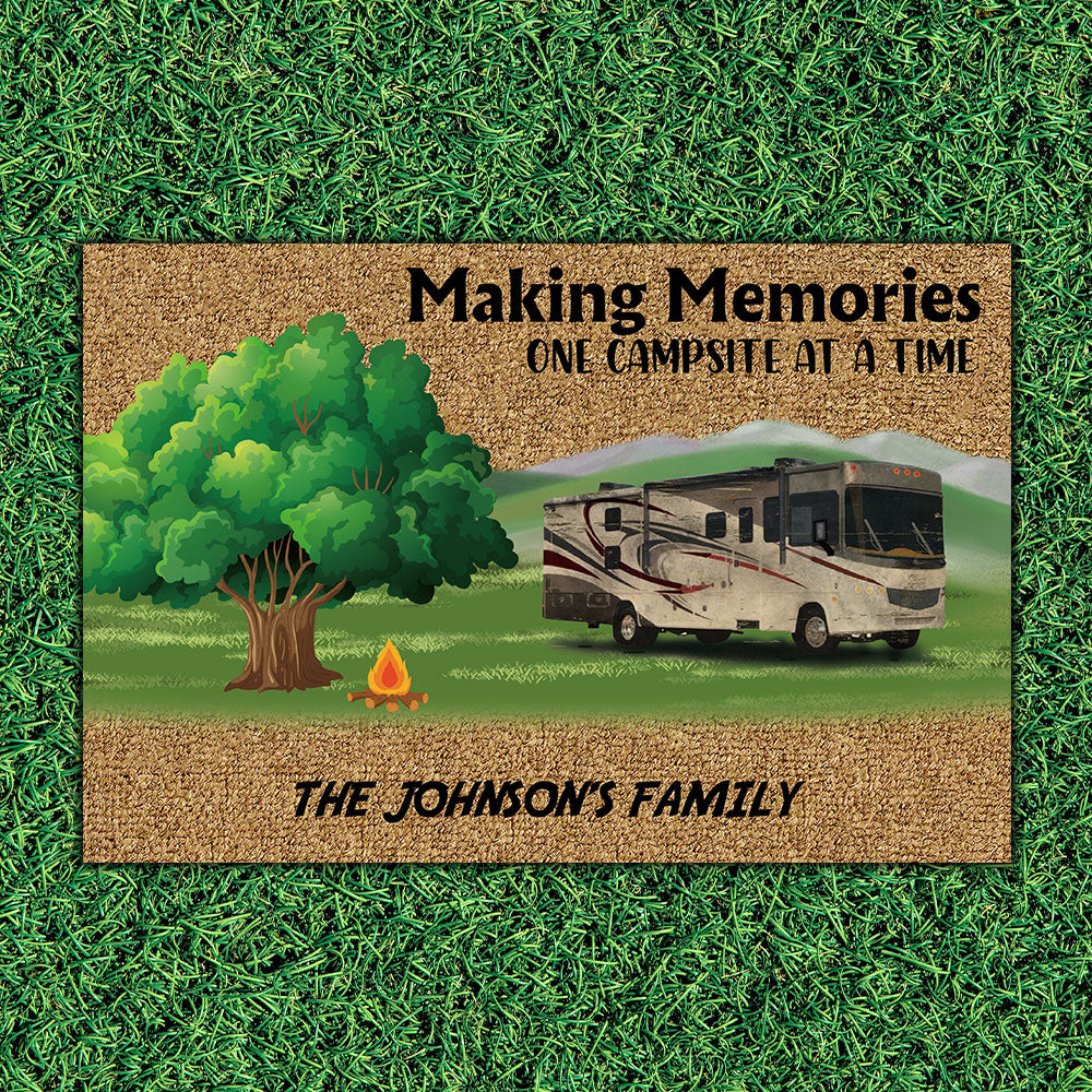 Making Memories One Campsite At A Time - RVs Doormat For Campers - Jonxifon