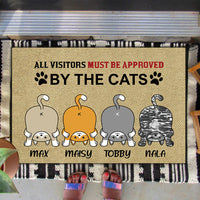 Thumbnail for All Visitors Must Be Approved By Cats - Funny Doormat For Cat Lovers - Jonxifon