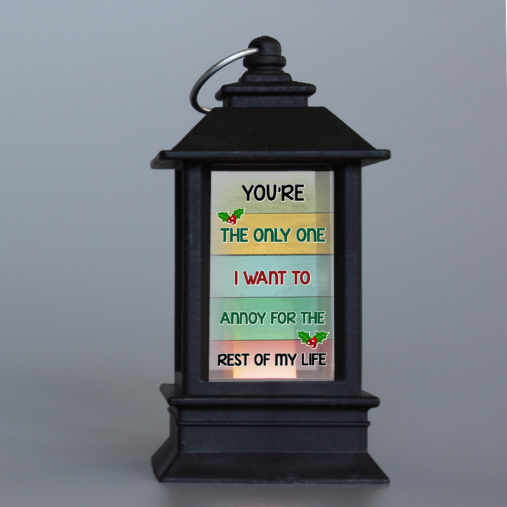 Personalized Annoy You For The Rest Of My Life Christmas Lantern, Love Gift For Couple CHI-YEN