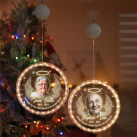 Thumbnail for Personalized Led Acrylic Ornament - Memorial Gift For Family - In Loving Memory Photo