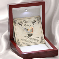 Thumbnail for Behind You All Your Memories Graduation Message Card Necklace