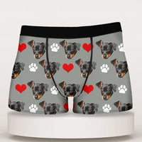 Thumbnail for Custom Face Photo Dog Cat Men's Boxer Briefs, Gift For Him