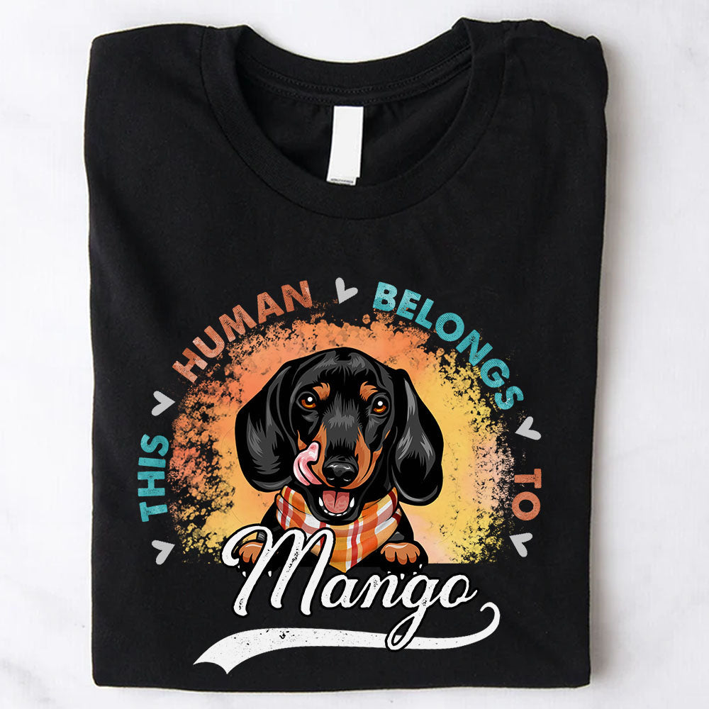 Personalized Human Belongs To This Dog Fall Vibe T-shirt/ Hoodie CustomCat