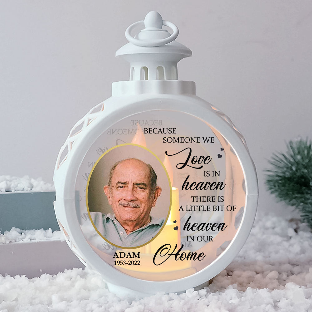 Custom Because Someone We Love Is In Heaven Memorial LED Light Ornament, Memorial Gift YHN-THUY