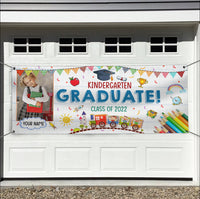 Thumbnail for Kindergarten Graduate With Photo Banner, Graduation Party Banner