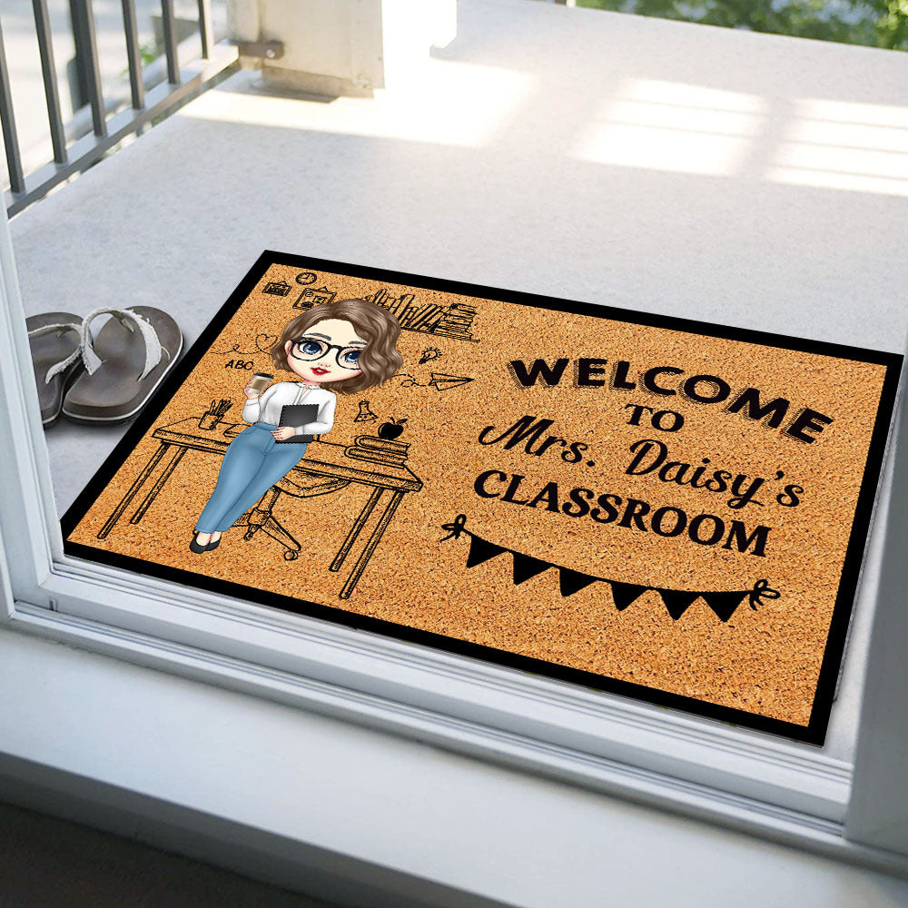 Welcome To Classroom Teacher Doormat, Classroom Decor YHN-THUY