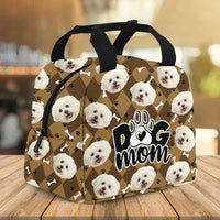 Thumbnail for Upload Pet Image With Name Multicolor Lunch Bag, Gift For Dog Cat Lovers AI