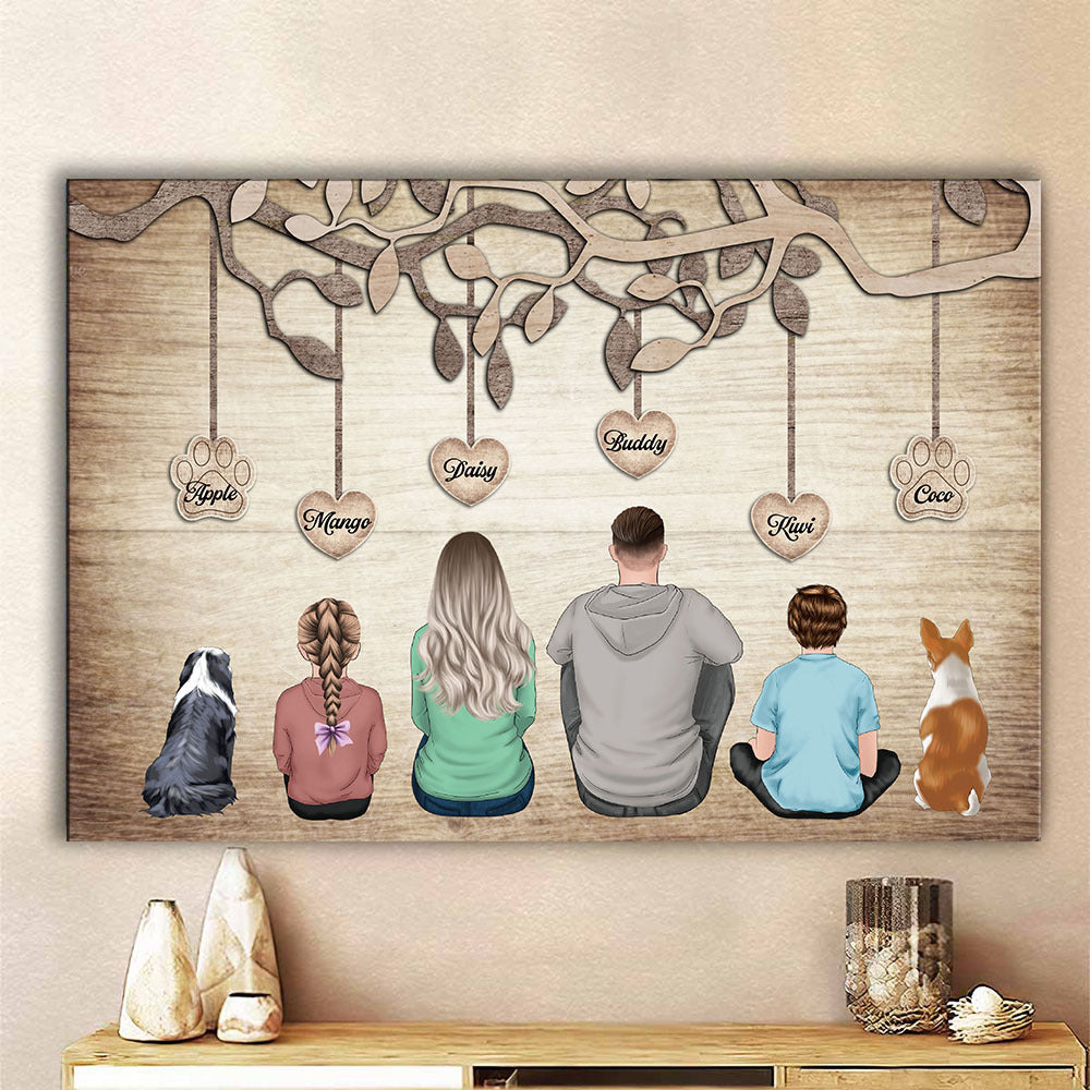 Personalized Family Tree Poster/Canvas, Decor Gift For Family CHI-THUY