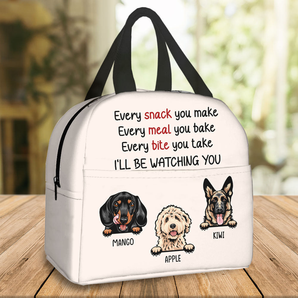 Personalized Dog Every Snack You Make Lunch Bag, Gift For Dog Mom AI