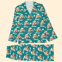 Thumbnail for Custom Pet Face Vintage Pajamas Set, Dog Cat Lover Gift Dung- Thuy