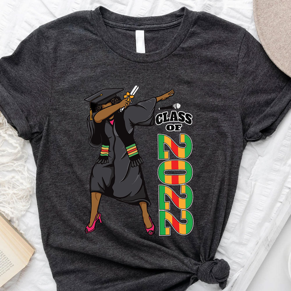 Dabbing Black Girl Graduation T-Shirt, Graduation Gift