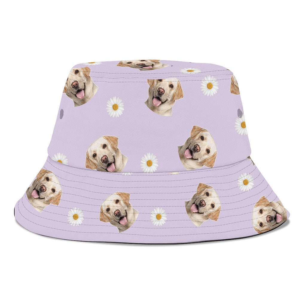 Custom Pet Face 3D Bucket Hat, Summer Handmade Hat, Dog Lover Gift