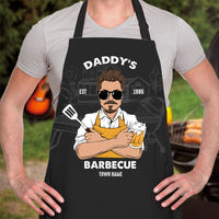 Thumbnail for Daddy's Barbecue Apron, Gift For Dad, Custom Text & Clipart