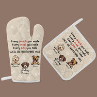 Thumbnail for Custom Every Snack You Make Oven Mitts & Potholder, Pet Lover Gift YHN-THUY