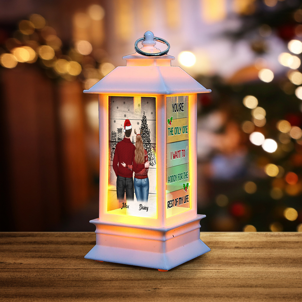 Personalized Annoy You For The Rest Of My Life Christmas Lantern, Love Gift For Couple CHI-YEN