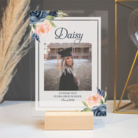 Thumbnail for Class Of 2022 Photo Graduation Acrylic Plaque With Wood Stand