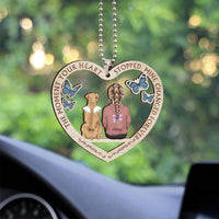 Thumbnail for The Moment Your Heart Stopped Pet Memorial Personalized Car Ornament