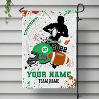 Thumbnail for Rugby Ball Graduation Garden Flag, Football Garden Flag