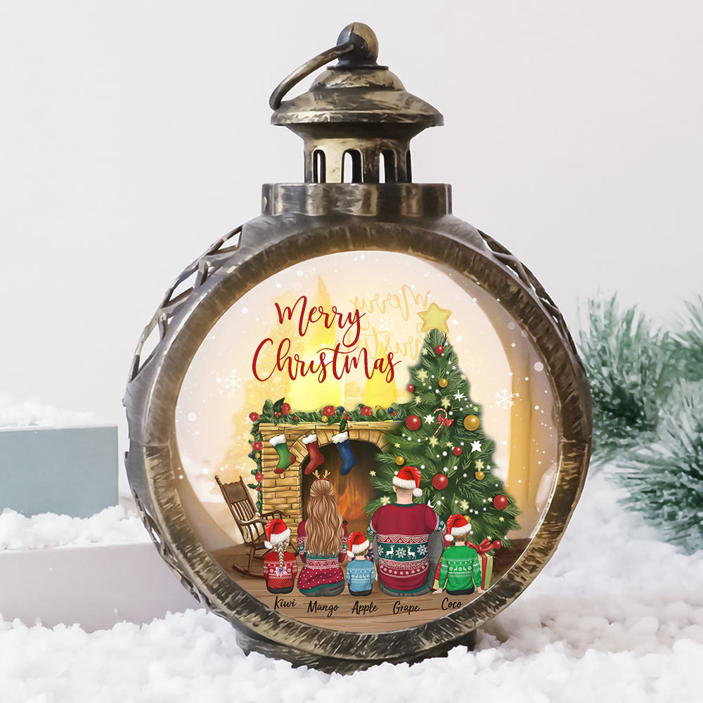 Custom Family Christmas 2022 LED Light Ornament, Christmas Gift YHN-THUY