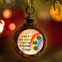 Thumbnail for Custom Memorial Dog & Cat Rainbow Bridge LED Light Ornament, Christmas Gift For Dog Lovers Dung- Thuy