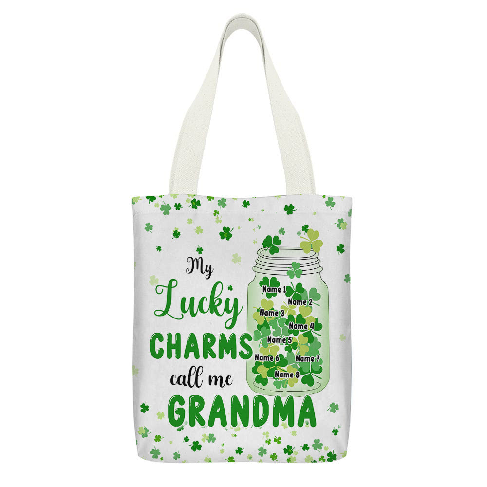 Personalized Mom Grandma Patrick's Day Blessings Tote Bag , Gift For Irish Mom JonxiFon