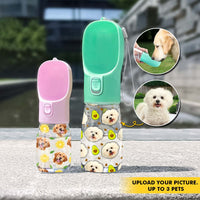 Thumbnail for Portable Dog Water Bottle, Personalized Dogs Cats Picture Custom Photo Gift TrangYen