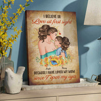 Thumbnail for I Believe In Love Daughter & Mom Canvas Wall Art