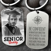 Thumbnail for Be Confident Senior 2022 Graduation Metal Keychain