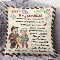 Thumbnail for Personalized Letter To My Grandson Granddaughter Pillow, Gift For Grandpa Grandma CHI-THUY