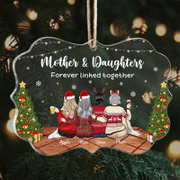 Thumbnail for Mother & Daughters Forever Linked Together Printed Acrylic Ornament YHN-THUY