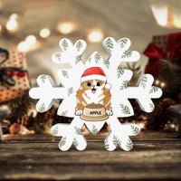 Thumbnail for Personalized Dog Wood Snowflake Custom Cat Name Christmas Gift for Family