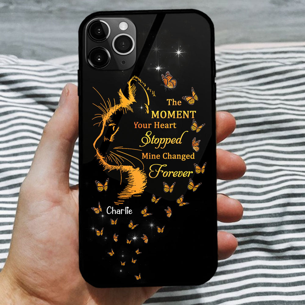 Personalized The Moment Your Heart Stopped Memorial Cat Phone Case CHI-THUY