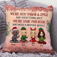 Thumbnail for Personalized We Are Sage And Hood Friend Besties Pillow, Christmas Gift For BFF