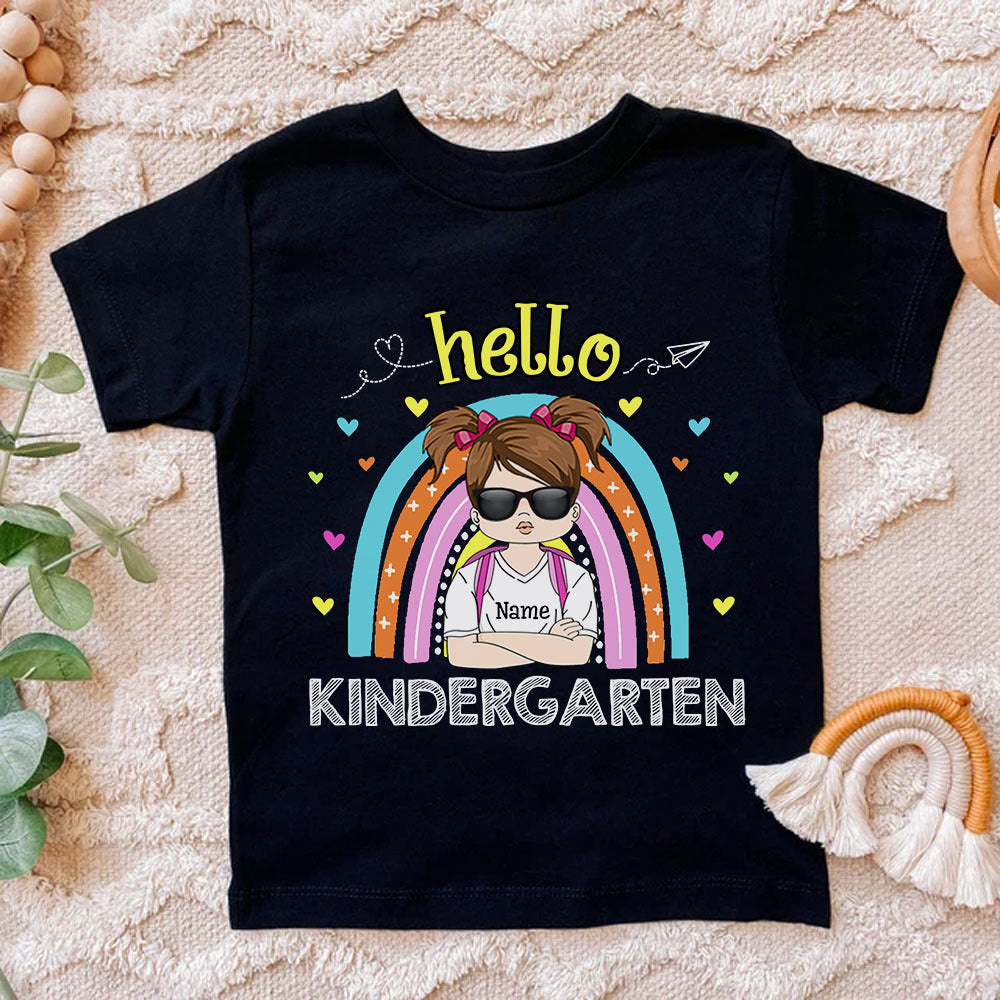 Hello Kindergarten 1st 2nd 3rd Grade Kid T-Shirt, Back To School Gift