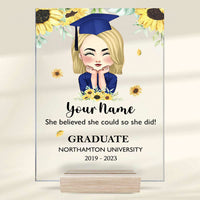 Thumbnail for Personalized Face Senior Class Of 2023, Graduation Acrylic Plaque With Stand AC