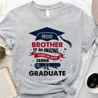 Thumbnail for Proud Brother Of An Amazing Class Of 2022 Graduation T-shirt