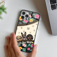 Thumbnail for Flower Dog Breed - Customized Phone Case