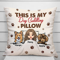 Thumbnail for Personalized This Is My Favorite Pillow Dog Cat Girl Pillow, Gift For Family