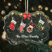 Thumbnail for Custom Christmas Stockings Hanging Family Printed Acrylic Ornament, Christmas Gift YHN-THUY