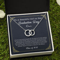 Thumbnail for To A Beautiful Girl on Her Graduation Day Message Card Necklace