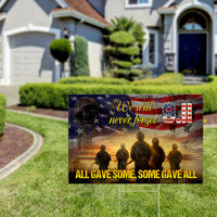 Thumbnail for All Gave Some, Some Gave All Veteran Lawn Sign, 4th Of July Decoration