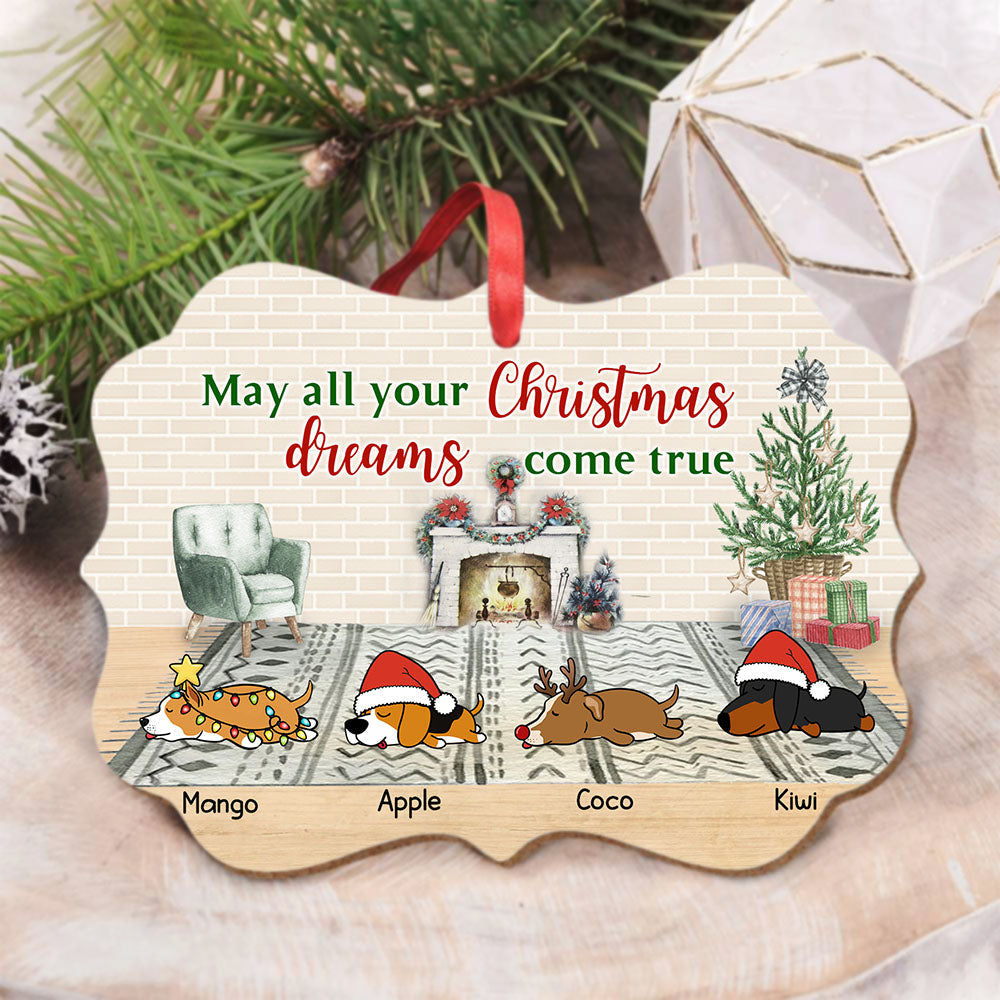 All Christmas Dreams Come True Dog MDF Benelux Ornament CHI-THUY