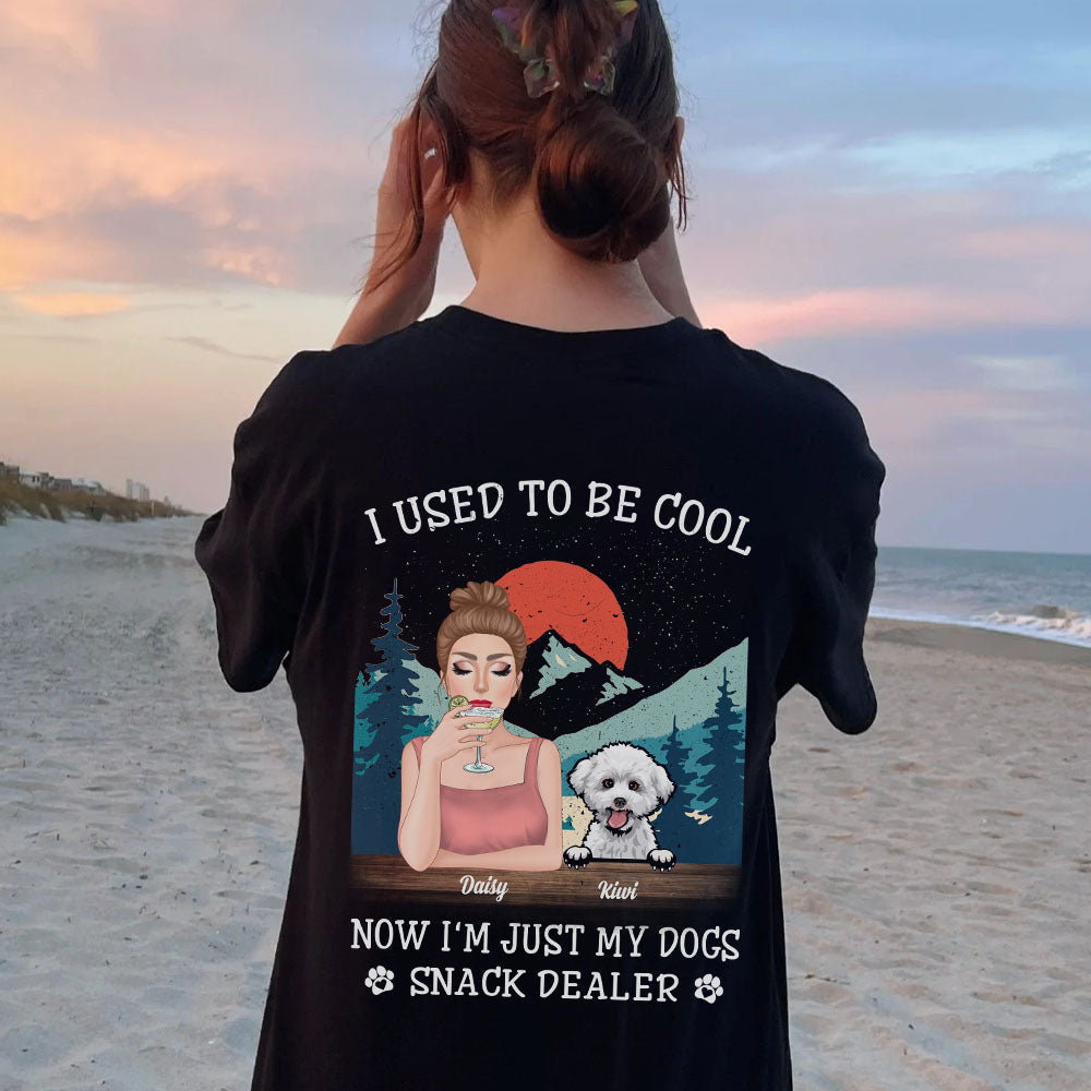 I Used To Be Cool Dog Mom Backside T-shirt, Dog Lover Gift