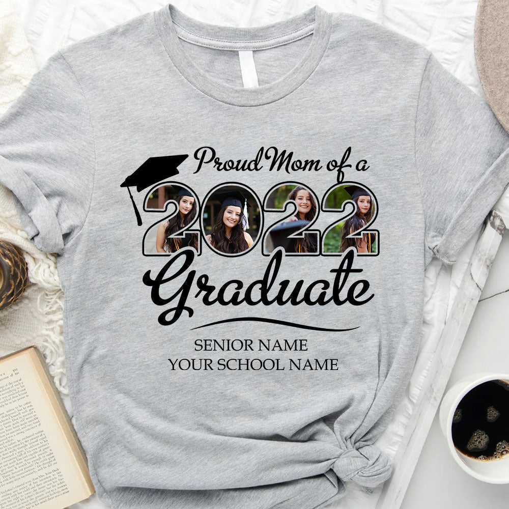 Proud Family Of A 2022 Graduate Shirt With 4 Images