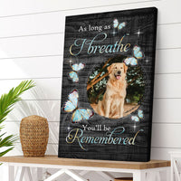 Thumbnail for As Long As I Breathe You‘ll be Remembered Memorial Canvas