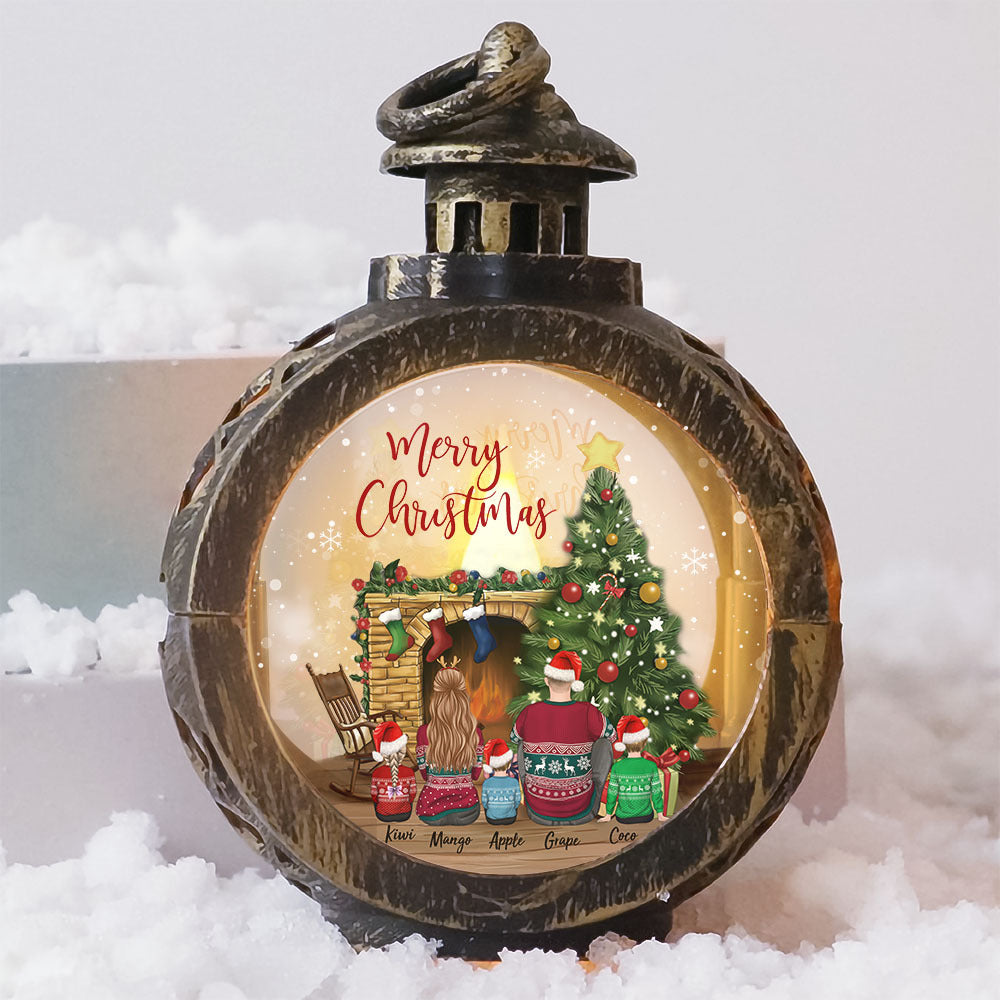 Custom Family Christmas 2022 LED Light Ornament, Christmas Gift YHN-THUY