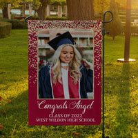 Thumbnail for Congrats Photo Graduation Garden Flag, Graduation Gift