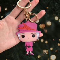 Thumbnail for Queen Elizabeth II Christmas Leather Keychain