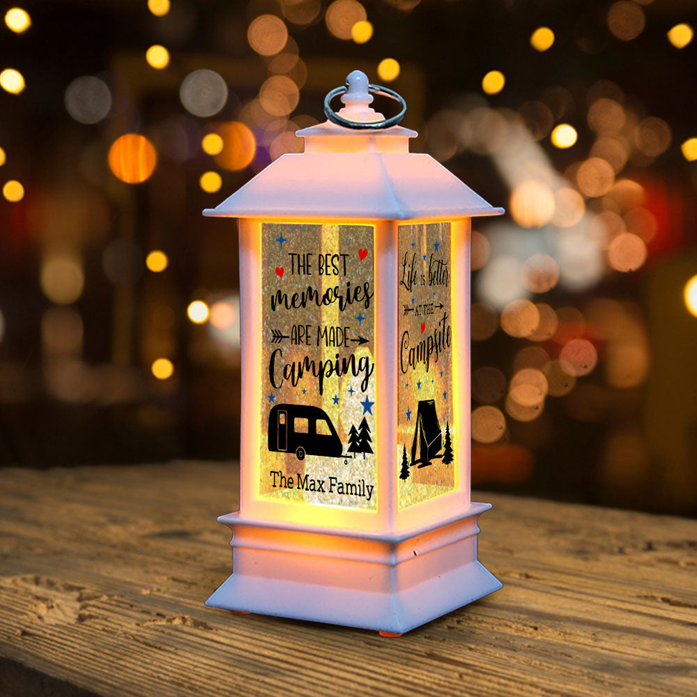 Custom Happy Camper RV Camping Lantern, Gift For Camper YHN-YEN